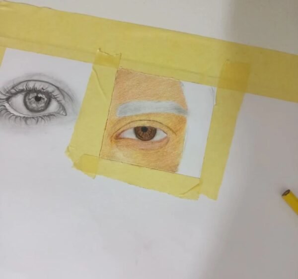 ⁦رسم العين بالألوان⁩ - الصورة ⁦3⁩