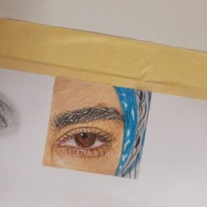 رسم العين بالألوان