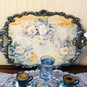 صينية ديكوباج بتصميم كلاسيكي فاخر