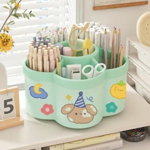 حامل أقلام دوار 360° – منظم مكتبي عملي للهدايا والأقلام