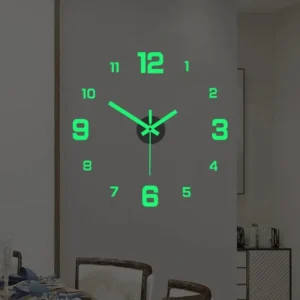 ساعة حائط رقمية مضيئة بتصميم أوروبي عصري