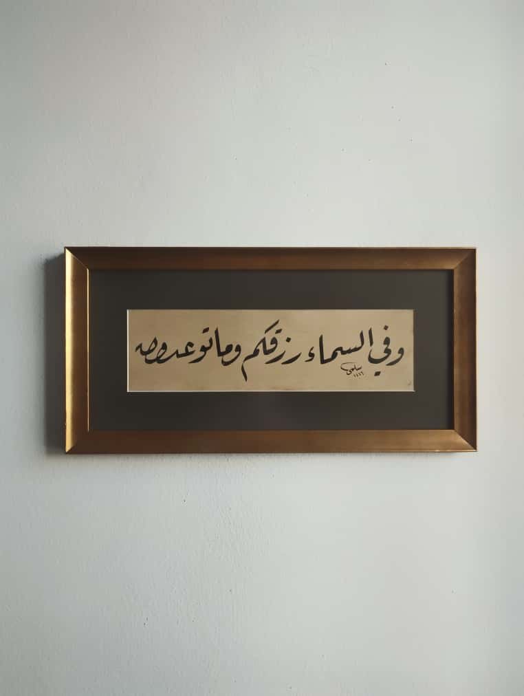 لوحة بالخط العربي